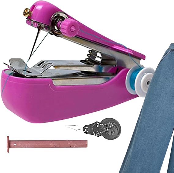 handheld machine, portable electric sewing machine, portable sewing machine device kit, handheld sewing machine, electric sewing machine for travel, clothing
