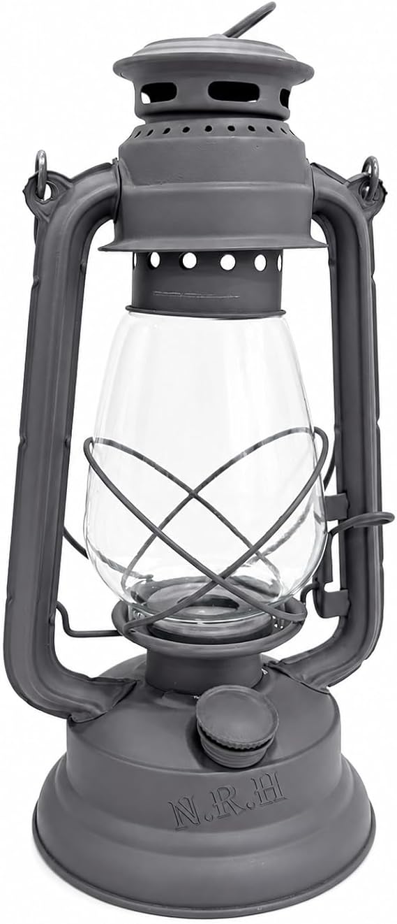 Decorative Hurricane Lantern Glass Candle Holder | Rustic Indoor and Outdoor Light Centerpiece for Home Wedding Farmhouse Decor | 12 inches