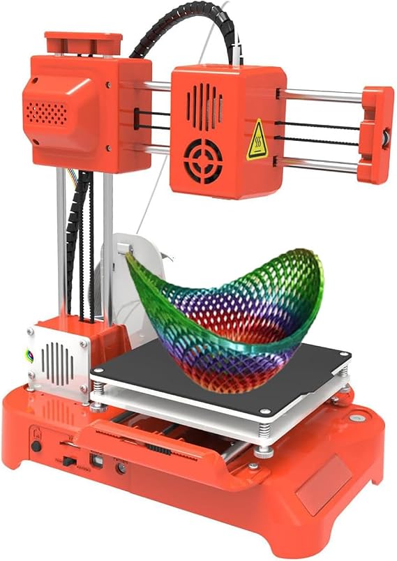 Mini 3D Printer, Desktop 3D Printer, One-click Printing On a Removable Platform, 100X100X100mm Printing for Beginner Kids Student Education