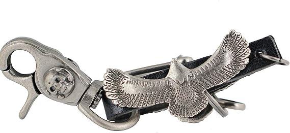maycom Retro Style Eagle Spreading Its Wings Pants Buckle Keychain Key Chain Ring Keyring Keyfob Key Fob Holder