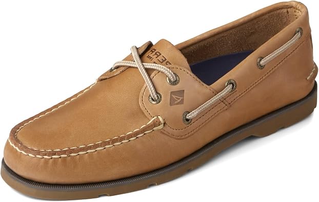 Sperry Mens Leeward 2-Eye Leather Boat Shoe