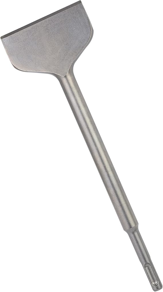 SDS Plus Thinset Scraping Bit 3 x 10, Thinset Scaling Chisel, SDS Chisel Bit for Hammer Drills Tile Removal