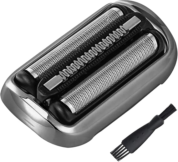 73S Replacement Shaver Heads Compatible with Braun Shaver Head Series 7, Compatible with 7020s, 7025s, 7085cc, 7027cs, 7071cc and 7075cc, Silver, 1 Pack