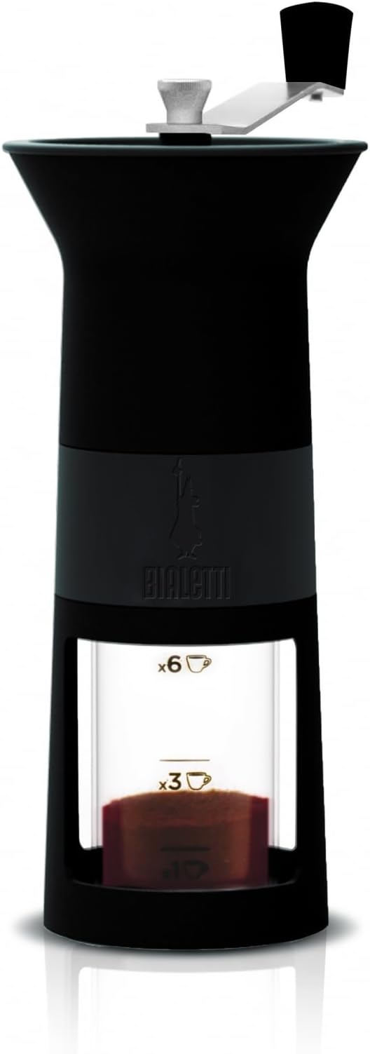 Bialetti Coffee Grinder 1-6 Cups, Black