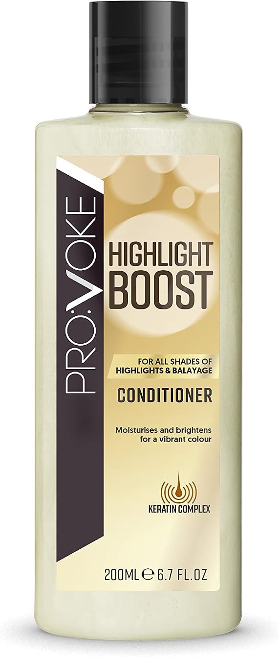 PROVOKE Highlight Boost Conditioner 200 ml, Protects and Prolongs All Shades of Highlights and Balayages, Brightens Faded Highlights, Enhance Shine for Coloured, Highlights and Natural Blonde Hair