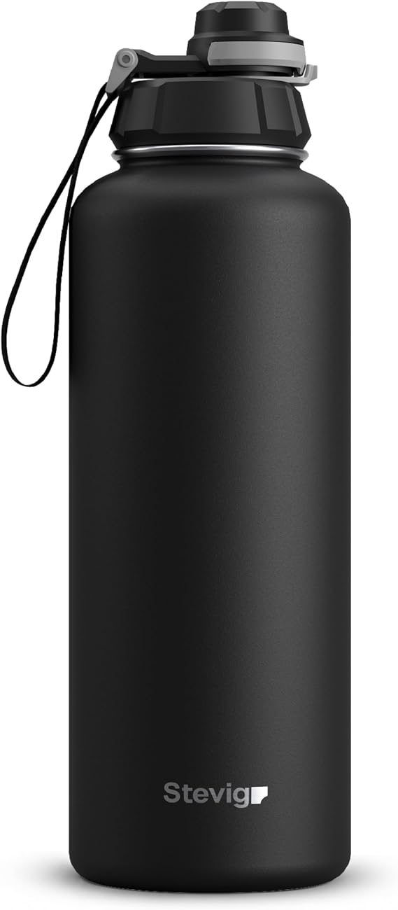 1 Hand Leak-Proof Sızdırmaz Çelik Termos 1500 Mililitre Black ST-235