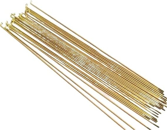 Bike Titanium Alloy Spokes J-bend Straight Pull Multi-color For Road MTB Wheels(44gold)