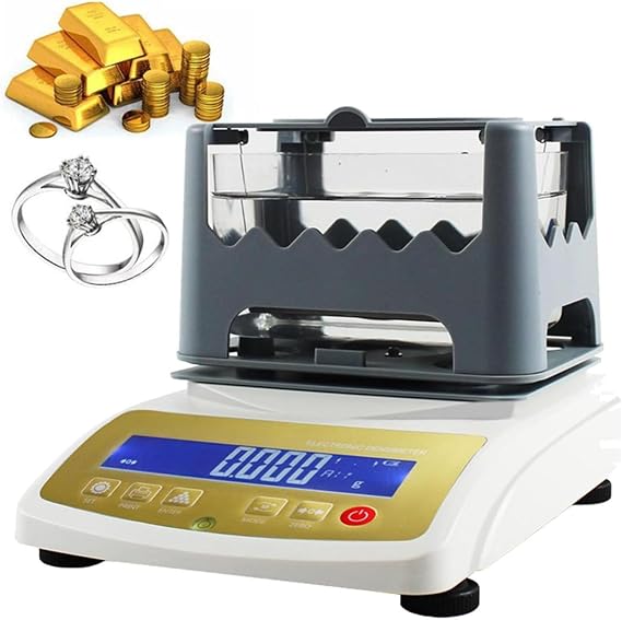 Gold Purity Analyser Meter Digital Electronic Gold Purity Tester Machine, Platinum & Precious Metals, Precious Metal Authenticity Tester, Accurate To 0.01g(XF-200K)