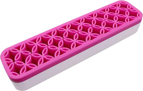 Brush Storage Box Sew Desktop Organizers Diamond Painting Pen Holder Sewing Craft Tool Holder, Rose Red
