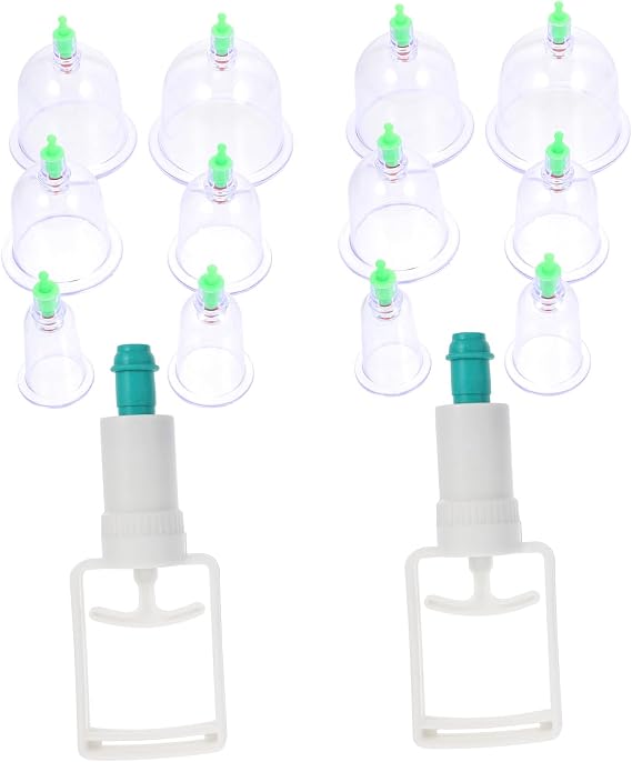 Aspirating Cupping Pump Manual Vacuum Cupping Massage Cup for Beauty Cup Home Therapy