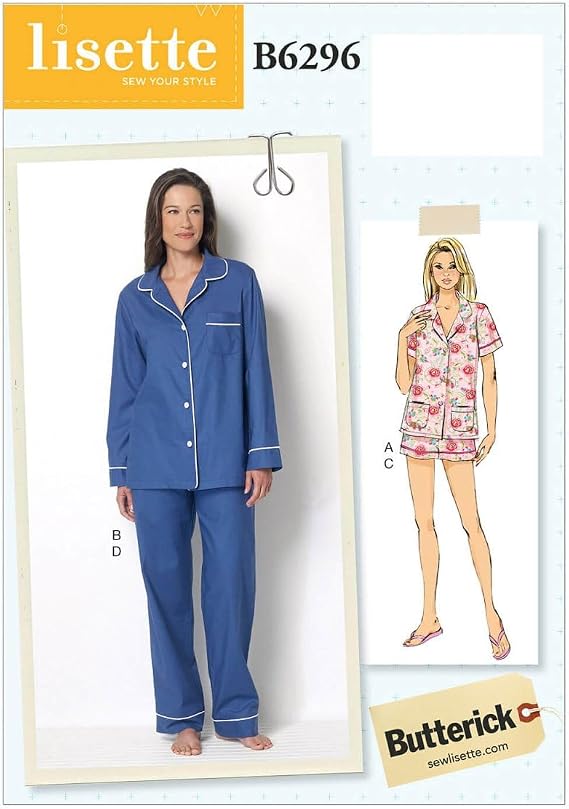 Butterick Patterns B6296 Misses' Top, Shorts & Pants, A5 (6-8-10-12-14)