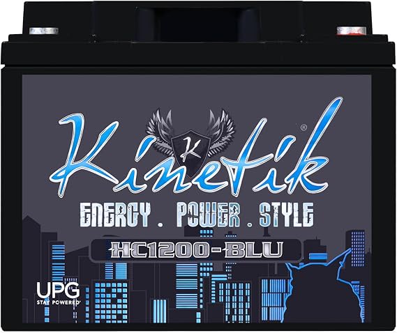 Kinetik HC1200-BLU 12V 1200 Watt Battery for SoundStream TN1.200D