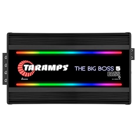 Taramps The Big Boss 5 Black 5000W RMS Monoblock Class D Car Sub Amplifier