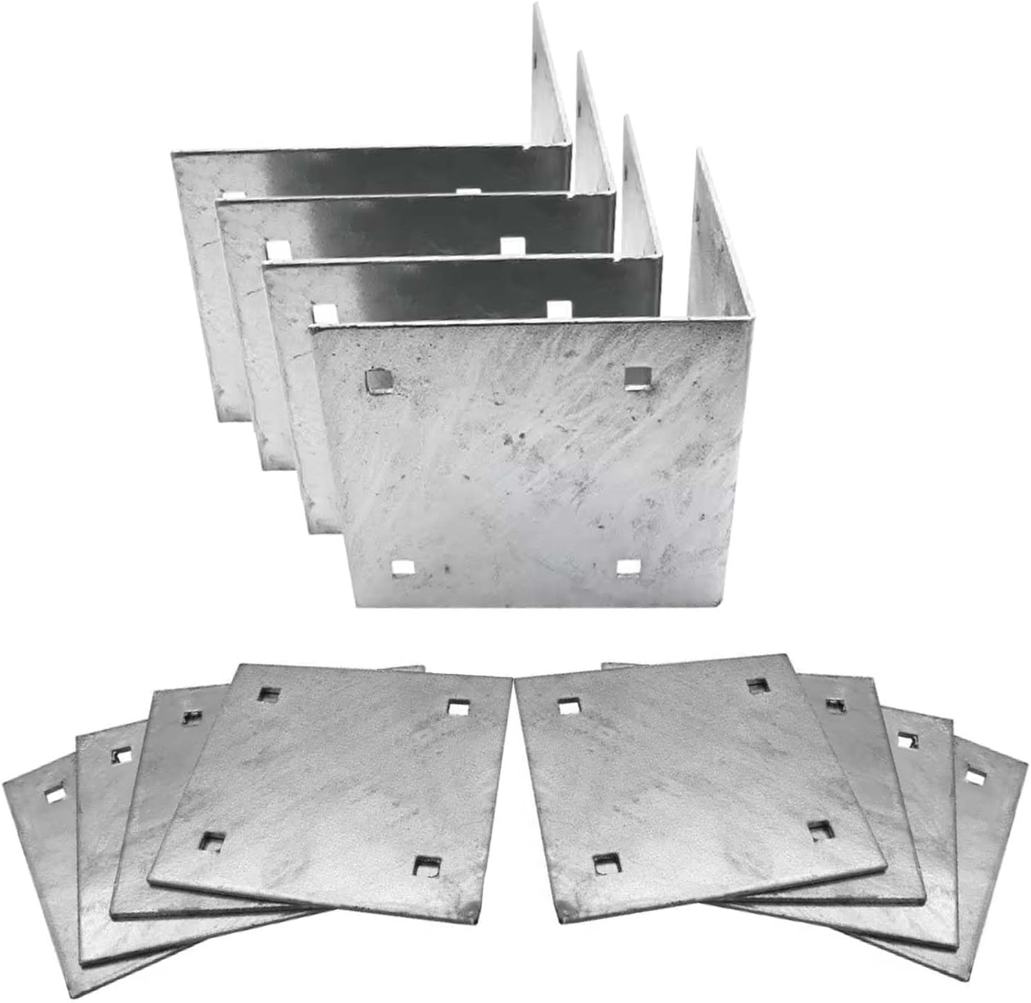 Dock Inside Corner Bracket Kit Dock Hardware Stationary Inside Corner Kit with 4 Inside Corners and 8 Backer Plates