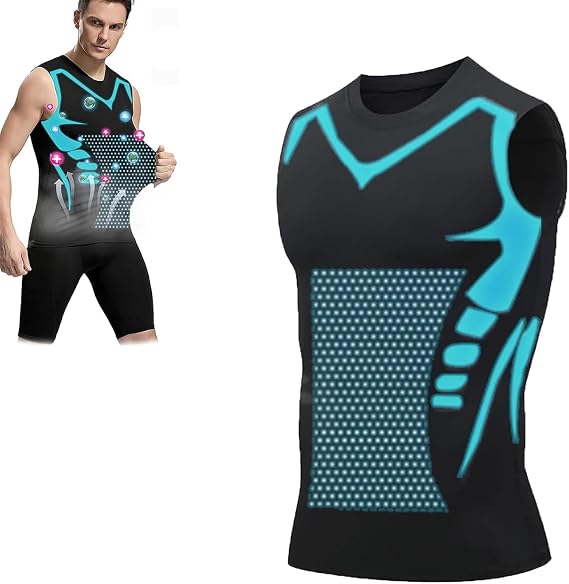 Ionic Shaping Sleeveless Shirt(Large, Black)