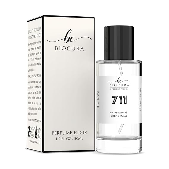 BC Perfume 711 Inspired by Ebene Fume For Women & Men Fragrance Dupes Eau de Parfum Spray Bottle 1.7 Fl Oz/50ml
