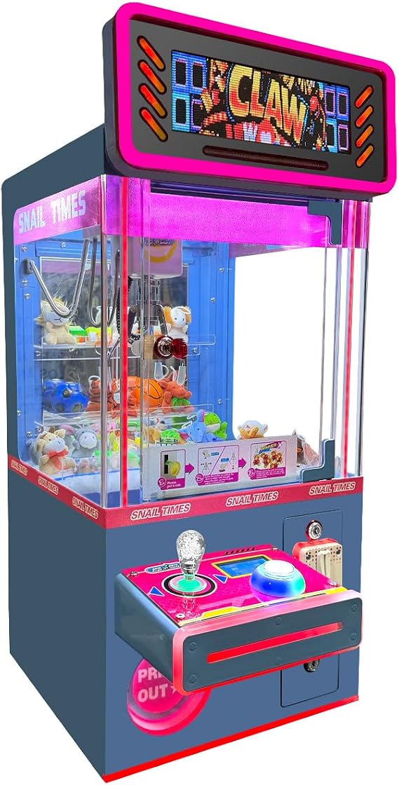 Mini Kid Friendly Toys Size Claw Machine- 15.5" W x 15.5" D x 34.5" H