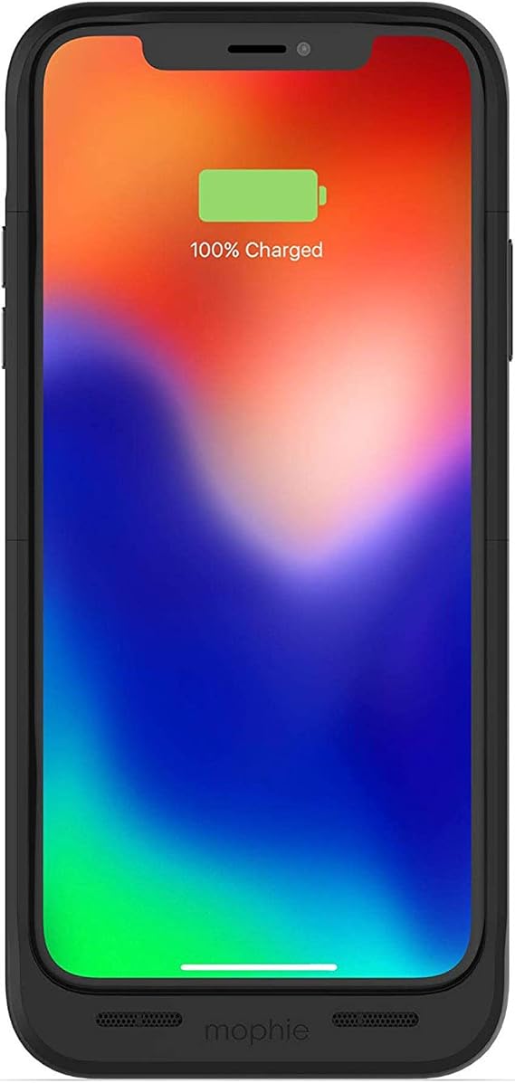 Mophie juice pack wireless - Qi Wireless Charging - Protective Battery Case Made for Apple iPhone X Black (401002004)