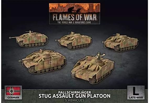 Flames of War: German Fallschirmjager StuG Assault Gun Platoon (Late-War)