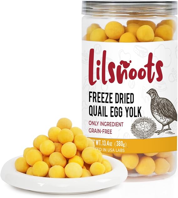 Freeze Dried Quail Egg Yolk Pet Treats 13.4 oz