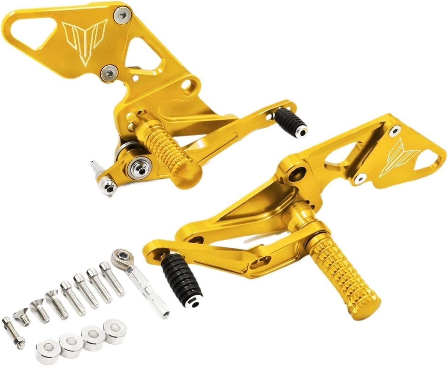 MT FZ 07 MT-07 FZ-07 Rearset Adjustable Footrest Footpeg Rear Set Compatible With MT07 FZ07 2013-2020 2014 2015 2016 2017 2018Gold