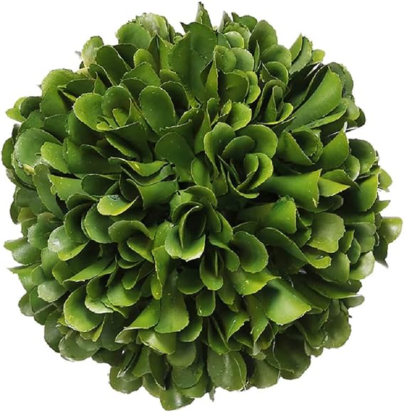 A&B Home 4" Faux Boxwood Topiary Ball Botanical/Green, Modern Greenary Home Decor