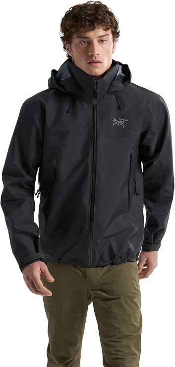 Arc'teryx Beta AR Men's Jacket | Waterproof, Windproof Gore-Tex Pro Shell Men's Winter Jacket with Hood for All Round Use | Black, Medium