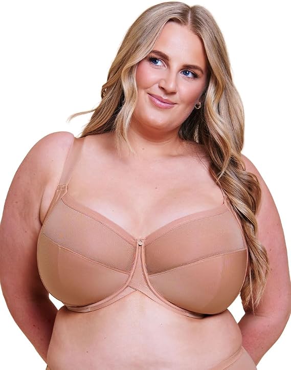 Curvy Kate Women's Wonderfully 4 Part Cup Balcony Bra, CK6110, Latte, 38FF