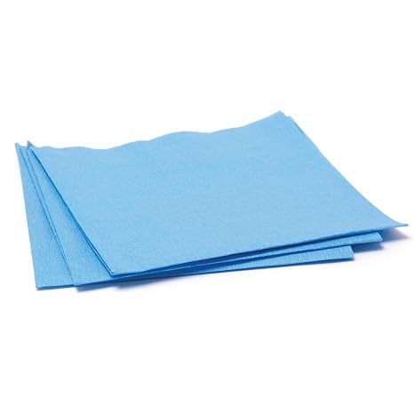 SurgiMac Blue Sterilization Wrap Tear Proof Fabric Disposable CSR Wrap Single Layer Cellulose EO Gas Compatible Latex Free Wraps First Aid Supplies Emergency Supplies (50, 36 X 36")