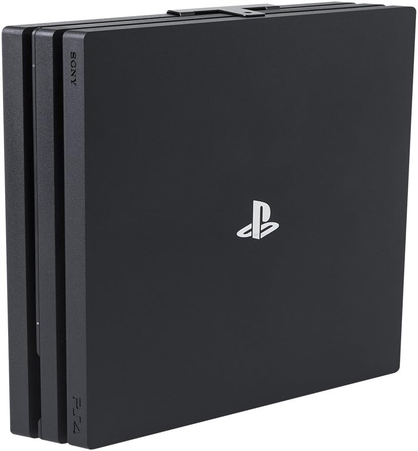 HIDEit Mounts 4P Wall Mount for PS4 Pro - US Patent, American Company - Steel Mount for PlayStation 4 Pro to Store Your PS4 Pro on Wall Near or Behind TV