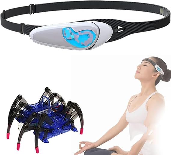 Biosensing Meditation Headband, Smart Brain Wave Headband, for Brain Playing Games and Analyzing Brain Wave Data, Training Concentration, Meditation and Relaxation