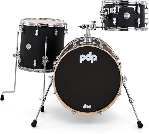 PDP Concept Maple Bop 3-piece Shell Pack - Satin Black