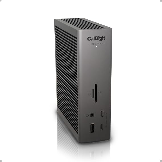 CalDigit TS5 PLUS - Thunderbolt 5 Dock - 20 Port, 10Gb Ethernet, 140W dedicated host Charging, TBT-5 x 3, USB 10Gb/s x10, Dual USB Controllers, Up to