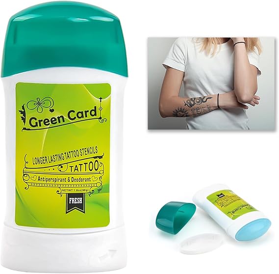 Tattoo Transfer Stencil Gel, Professional Tattoo Transfer Cream, Stencil Supplies, Long-Lasting Tattoo Soap for Artists, Suitable for All Body Parts, Compatible with All Transfer Papers (51g)
