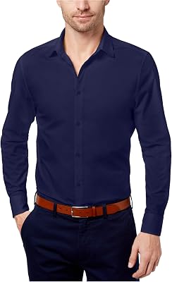Daniel Hechter Mens Solid Button Up Shirt
