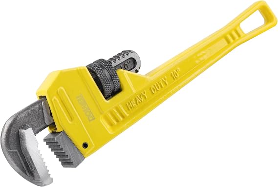 DOWELL 10" Pipe Wrench, Plumbing Tools | 10-inch pipe wrench, durable cast steel, long-lasting pipe maintenance