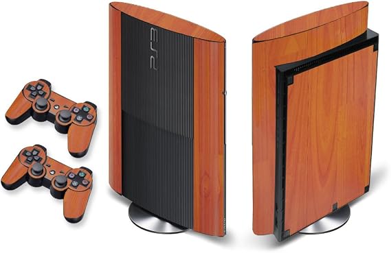247 Skins Graphics kit Sticker Decal Compatible with PS3 PlayStation 3 SUPER SLIM and Dualshock Controllers - Grain