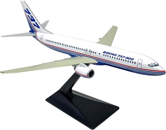 Boeing Demo (81-04) 737-800 1:200 Scale - Plastic Snap-Fit Model Airplane - Collectible Replica of Boeing Demo Airlines Aircraft - Part# ABO-73780H-001