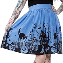 Sourpuss Haunted House Skirt