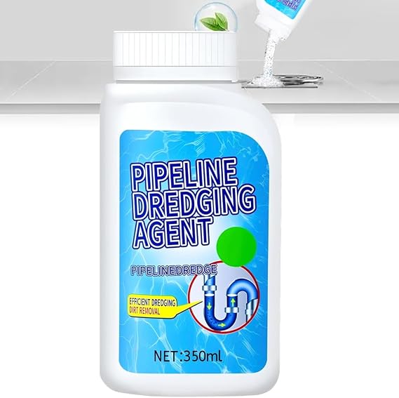 Powerful Pipe Dredging Agent, 2025 New Drain Cleaner Multi-Purpose Pipe Cleaner for Kitchen Bathroom Toilet, Easy Use Pipeline Dredge suitable for Home Users (Pack of 1)