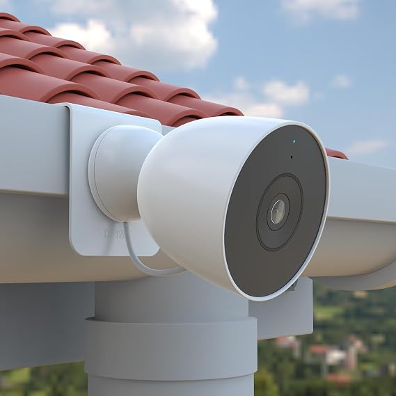 HOLACA Gutter Mount Compatible with Google Nest Cam Outdoor Wired 2nd Gen