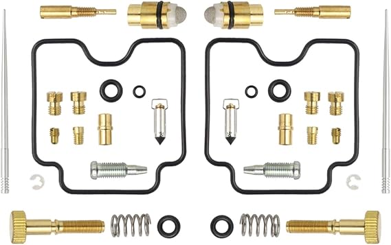 Carburetor Carb 2 Set Carburetor Rebuild Repair Kit For Raptor 660 Dual Carb 2001 2002 2003 2004 2005 YFM 660R Carb Carburettor Carb