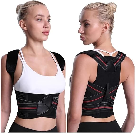 Posture Corrector Women Men Kids, Invisible Back Straighter Posture Corrector, Improve Posture Pain Relief for Neck, Back, Shoulders Back Posture,Medium,Medium