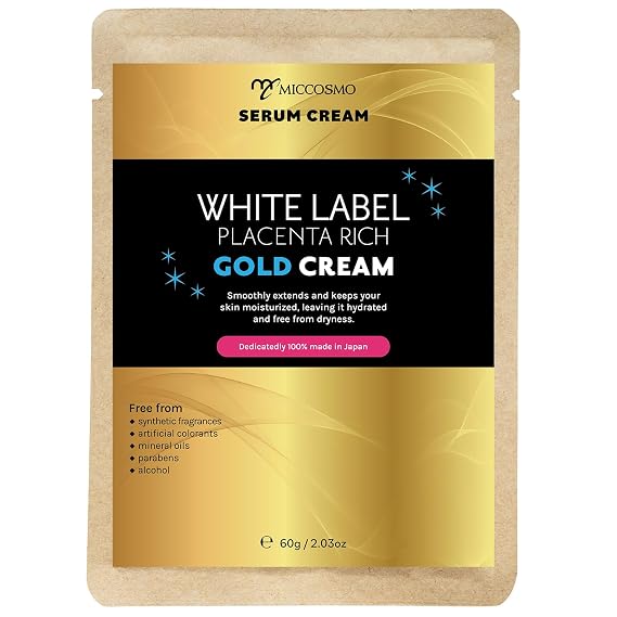 White Label Placenta Rich Gold Gel Cream 60g Hydrating Moisturizer