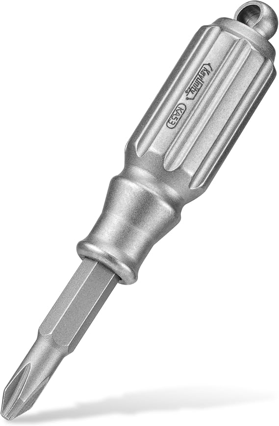 KeyUnity KA53 Titanium Mini Screwdriver, 1 Removable Magnetic PH1 Bit