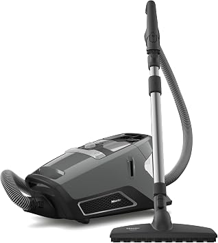 Miele Blizzard CX1 Pure Suction Bagless Canister Vacuum Cleaner with AllTeQ Universal Floorhead and Parquet Twister Floorhead, 1200 W, Graphite Gray 10829430