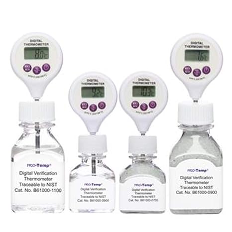 SP Bel-Art, H-B Frio-Temp Calibrated Electronic Verification Lollipop Stem Thermometer for Refrigerators, Incubators and General Applications; 0/70C (32/158F) (B61000-0900)