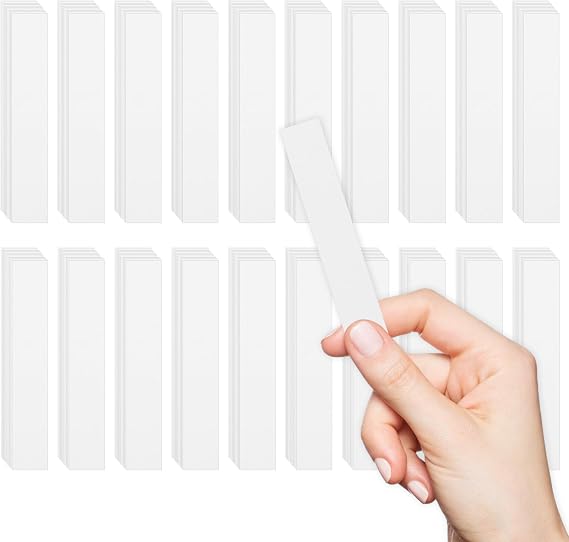 Bewudy 200 Pcs Perfume Tester Strips, Fragrance Tester Strips, Disposable White Perfume Essential Oils Paper Test Strips for Perfume Fragrance Essential Oil Aromatherapy Testing (9 x 1.5CM)