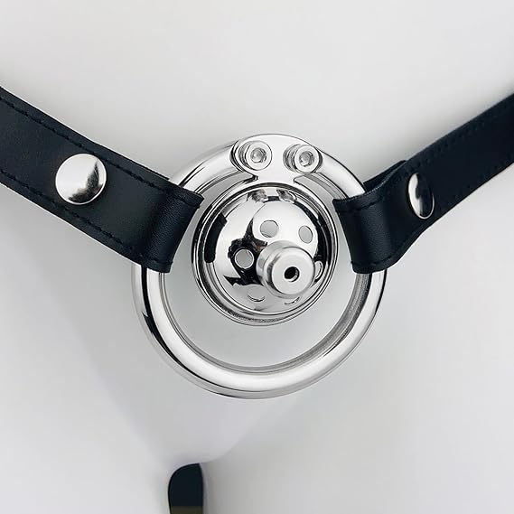 Stainless Steel Wearable Flat Inverted Cage with 1 Belt