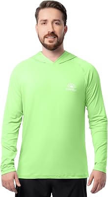 ColdPruf Mens Sunpruf Long Sleeve Performance Sun Protection UPF 30 Hooded Shirt